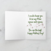 Kies je weer als mijn moeder Moederdag Feestdagen Kaart (Binnen)