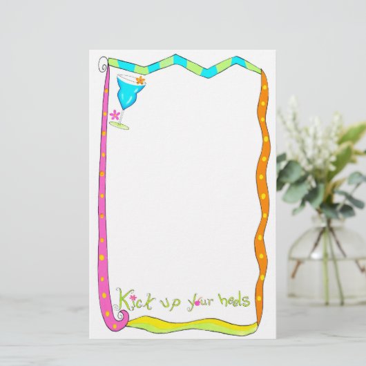 Kies je witte verhalen op je hoofd briefpapier (Staand voorkant)