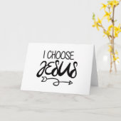 Kies Jesus Art Gospel Graphics Christelijk Art Quo Kaart (Gele Bloem)