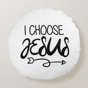 Kies Jesus Art Gospel Graphics Christelijk Art Quo Rond Kussen