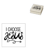 Kies Jesus Art Gospel Graphics Christelijk Art Quo Rubberstempel (Gestempeld)