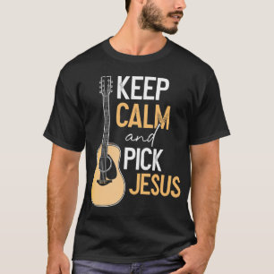 Kies Jesus Christelijke basgitaar speler muzikant T-shirt
