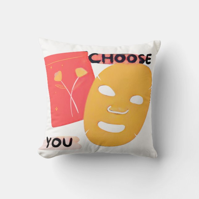 Kies Jezelf Liefde Grafisch Kussen (Voorkant)