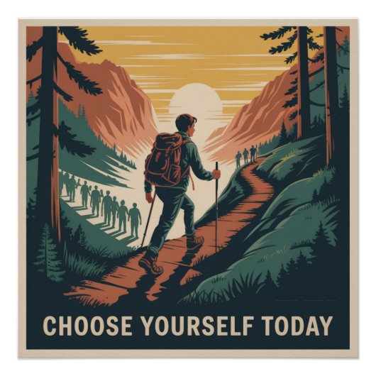 Kies jezelf vandaag perfect poster (Voorkant)