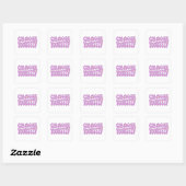 Kies jezelf vierkante sticker (Vel)