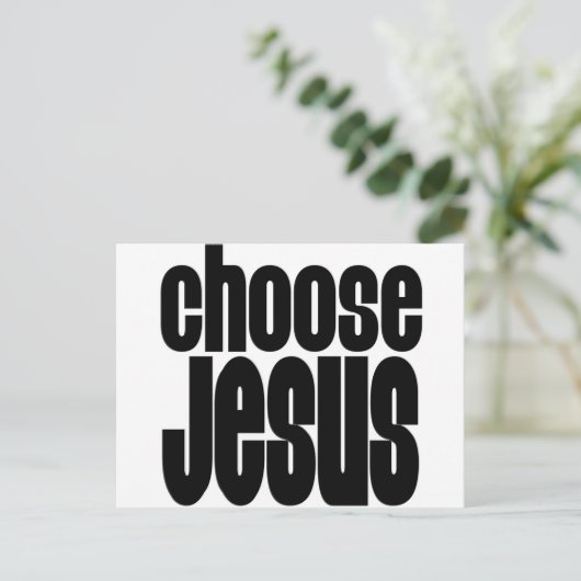 Kies Jezus Briefkaart (Staand voorkant)