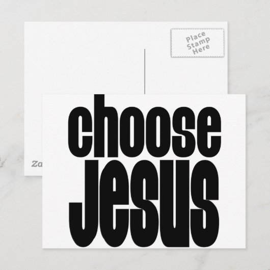 Kies Jezus Briefkaart (Voorkant / Achterkant)