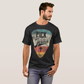 Kies Jezus Christelijke muziekpastor Guitar Retro  T-shirt (Voorkant volledig)