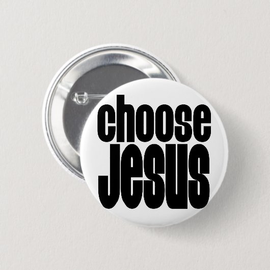 Kies Jezus Ronde Button 5,7 Cm (Voorkant /achterkant)