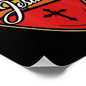 Kies Jezus T-ShirtBen je een patriottische aanbids Poster (Hoek)