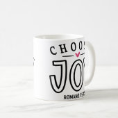 Kies Joy Bijbel Verse Quote Koffiemok (Voorkant rechts)