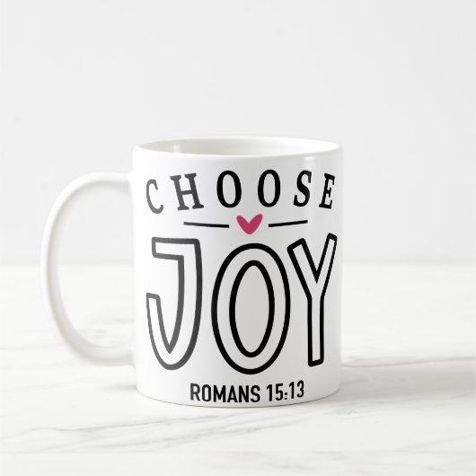 Kies Joy Bijbel Verse Quote Koffiemok (Links)
