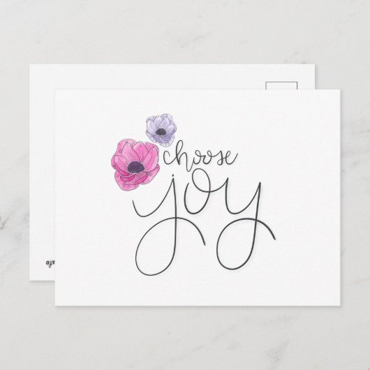 Kies Joy Briefkaart (Voorkant / Achterkant)