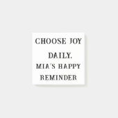 Kies Joy Daily – Aangepaste positieve sticky note (Voorkant)