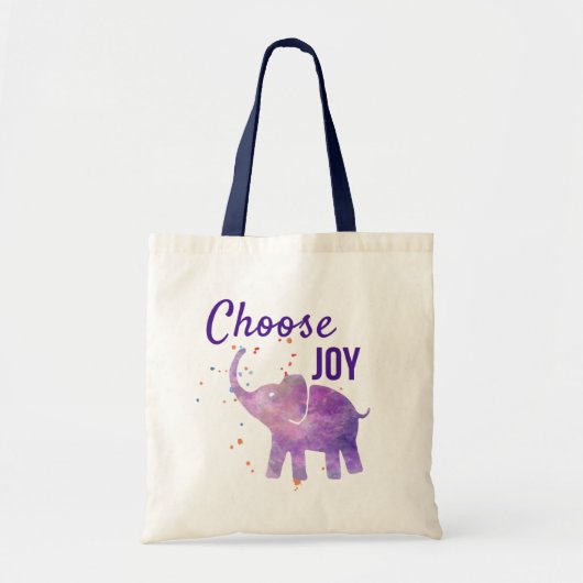 Kies Joy Elephant Tote Bag (Voorkant)