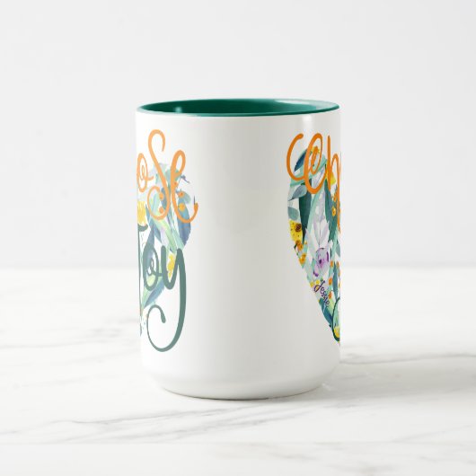 Kies Joy Floral Heart Name Mok (Midden)