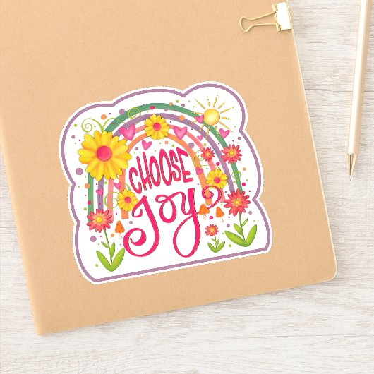 Kies Joy Fun Rainbow Inspirivity Sticker (Notitieboek)