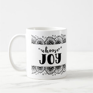 Kies Joy Inspirerend Quote Cute Sunflower Koffiemok