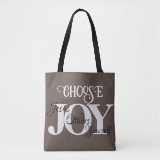 Kies Joy Jesus, anderen, jezelf Tote Bag