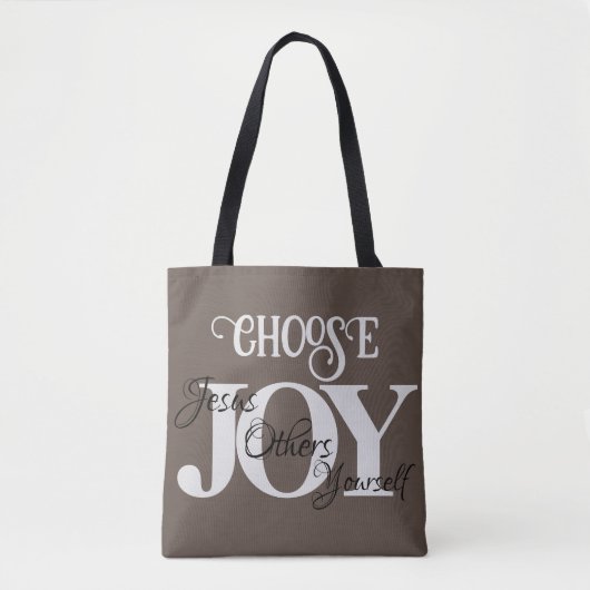 Kies Joy Jesus, anderen, jezelf Tote Bag (Voorkant)