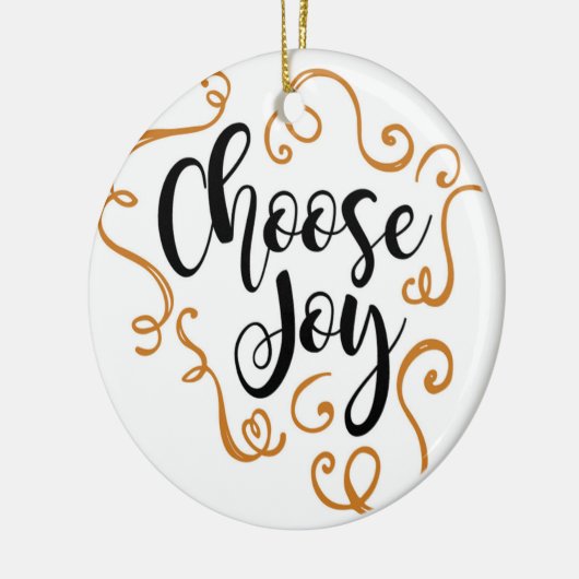 Kies Joy, kerstversiering Keramisch Ornament (Links)
