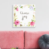 Kies Joy Pastel Floral Canvas Afdruk (Insitu (Woonkamer))