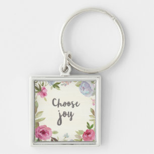 Kies Joy Pastel Floral Sleutelhanger