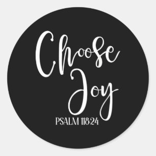 Kies Joy Psalm 11824 Religious Ronde Sticker