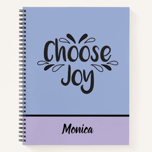Kies Joy Quote Spiral Notitieboek (Voorkant)