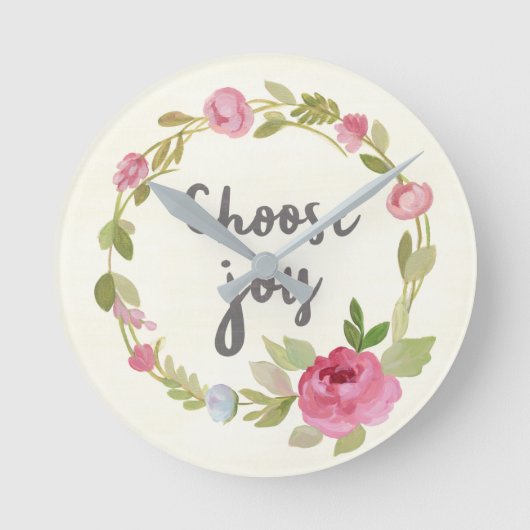 Kies Joy | Roze Rozen Ronde Klok (Voorkant)