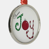Kies Joy-versiering Metalen Ornament (Rechts)