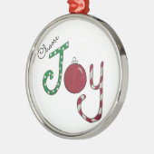 Kies Joy-versiering Metalen Ornament (Links)
