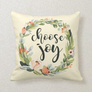 Kies Joy, Waterverf Floral Pillow Kussen