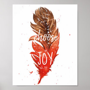 Kies Joy // Waterverf Poster