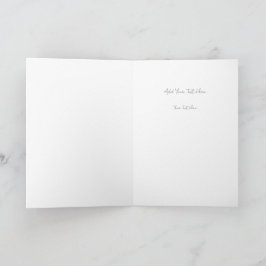 Kies kalmte boven chaos Minimalistische typografie Bedankkaart