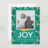 Kies Kerstvakantie Bessen Aangepaste Foto Postkaar Feestdagenkaart (Voorkant / Achterkant)