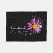 Kies Kind Lupus Awareness Gift Paarse lint Fleece Deken (Voorkant (Horizontaal))