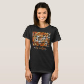 Kies Kindness Acceptatie Inclusion Stop Bullyin T-shirt (Voorkant volledig)