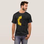 Kies Kindness Courage Unity Peace Sunflower Unit T-shirt (Voorkant volledig)