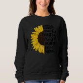 Kies Kindness Courage Unity Peace Sunflower Unit Trui (Voorkant)