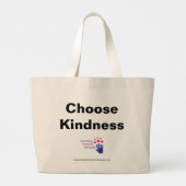 Kies Kindness Large Canvas tas (Achterkant)