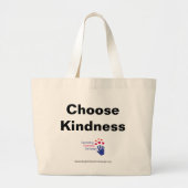 Kies Kindness Large Canvas tas (Voorkant)