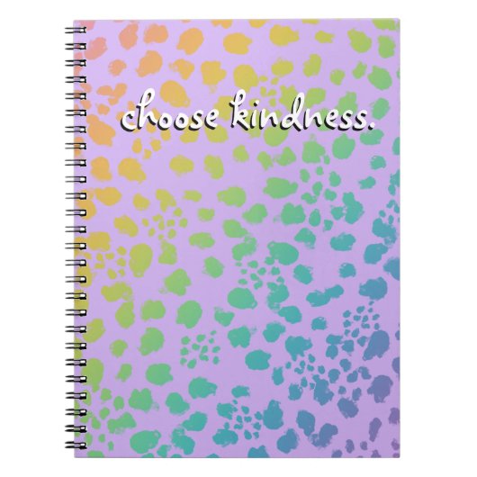 "Kies Kindness." Notitieboek voor het afdrukken va (Voorkant)