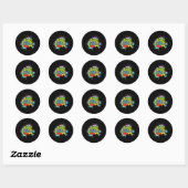 Kies Kindness Puzzle Wereld Autisme Bewustzijnsdag Ronde Sticker (Vel)