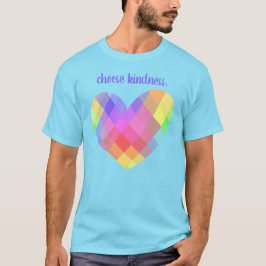 Kies Kindness. Rainbow Heart T-shirt