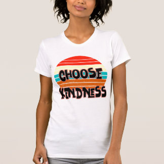 Kies Kindness - Sunset red blue oranje yellow T-shirt
