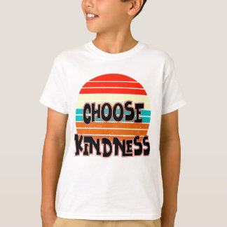 Kies Kindness - Sunset red blue oranje yellow T-shirt
