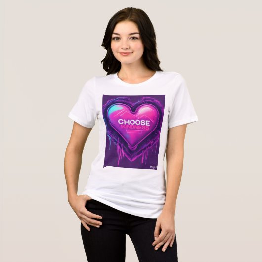 Kies Kindness T-shirt stijl (Voorkant volledig)