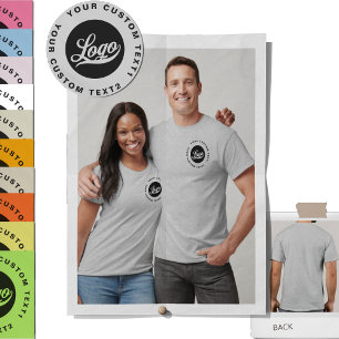 Kies kleur, Business logo Swag Dames Mannen Grijs T-shirt