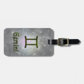 Kies kleur Gemini Zodiac Astrologisch teken Bagagelabel (Voorkant horizontaal)